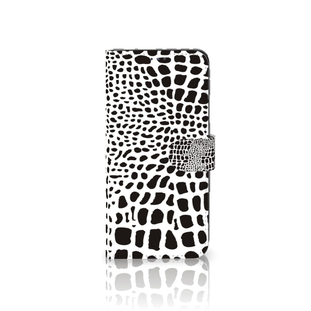 Motorola Moto G22 Telefoonhoesje met Pasjes Slangenprint