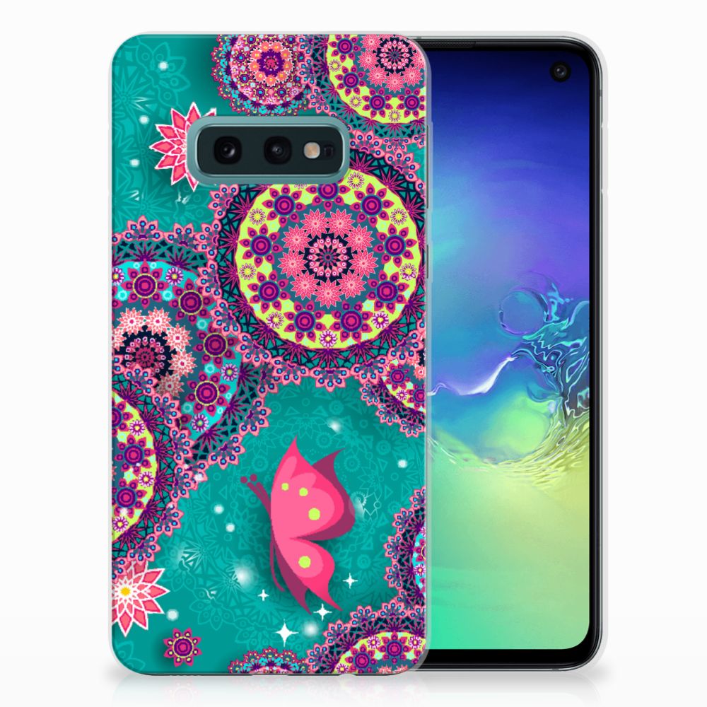 Samsung Galaxy S10e Hoesje maken Cirkels en Vlinders
