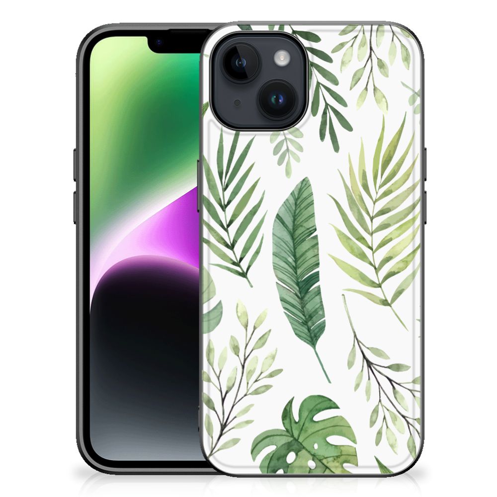 iPhone 15 Bloemen Hoesje Leaves