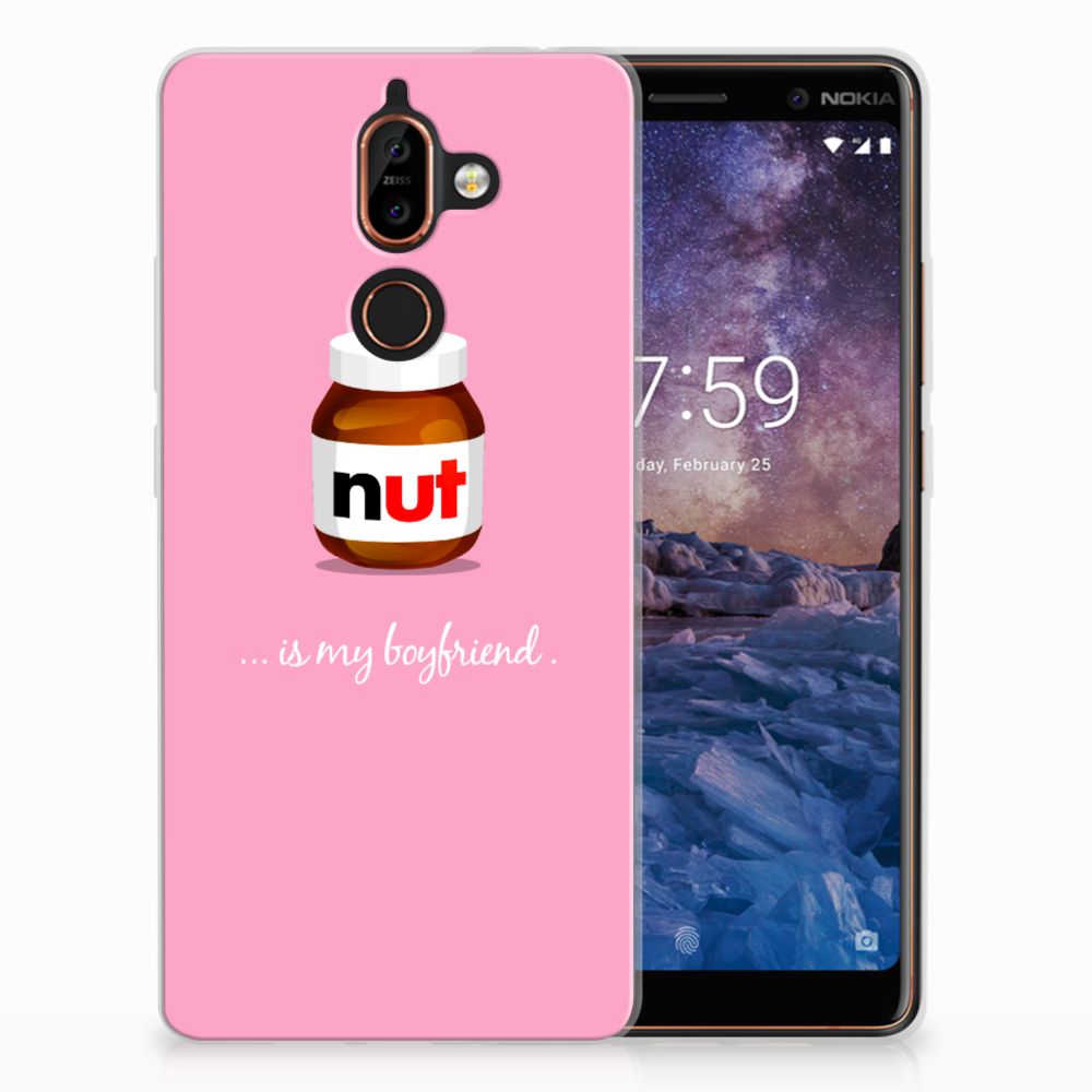 Nokia 7 Plus Siliconen Case Nut Boyfriend