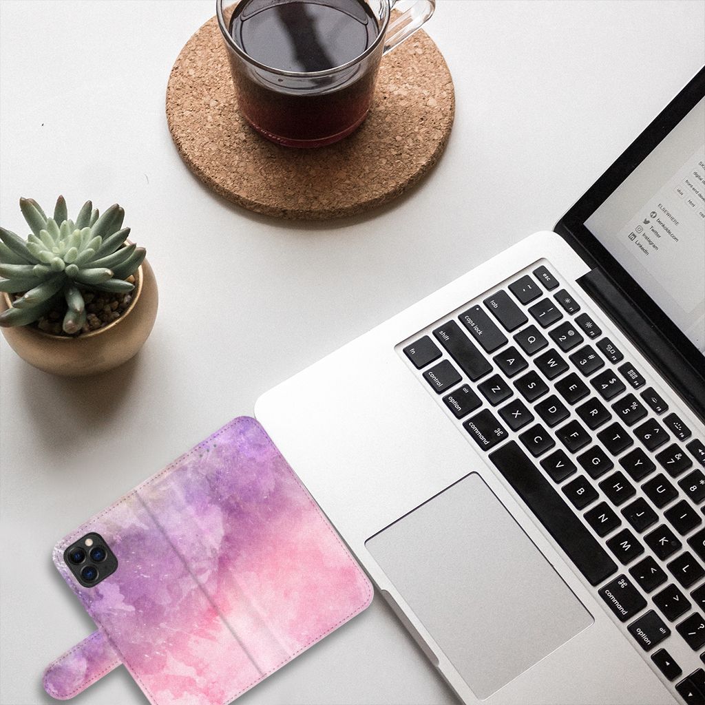 Hoesje Apple iPhone 11 Pro Pink Purple Paint