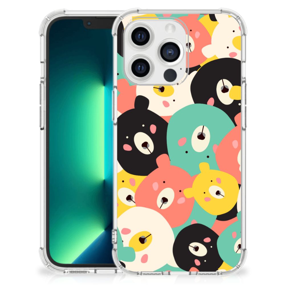 iPhone 13 Pro Max Stevig Bumper Hoesje Bears - B2C Telecom