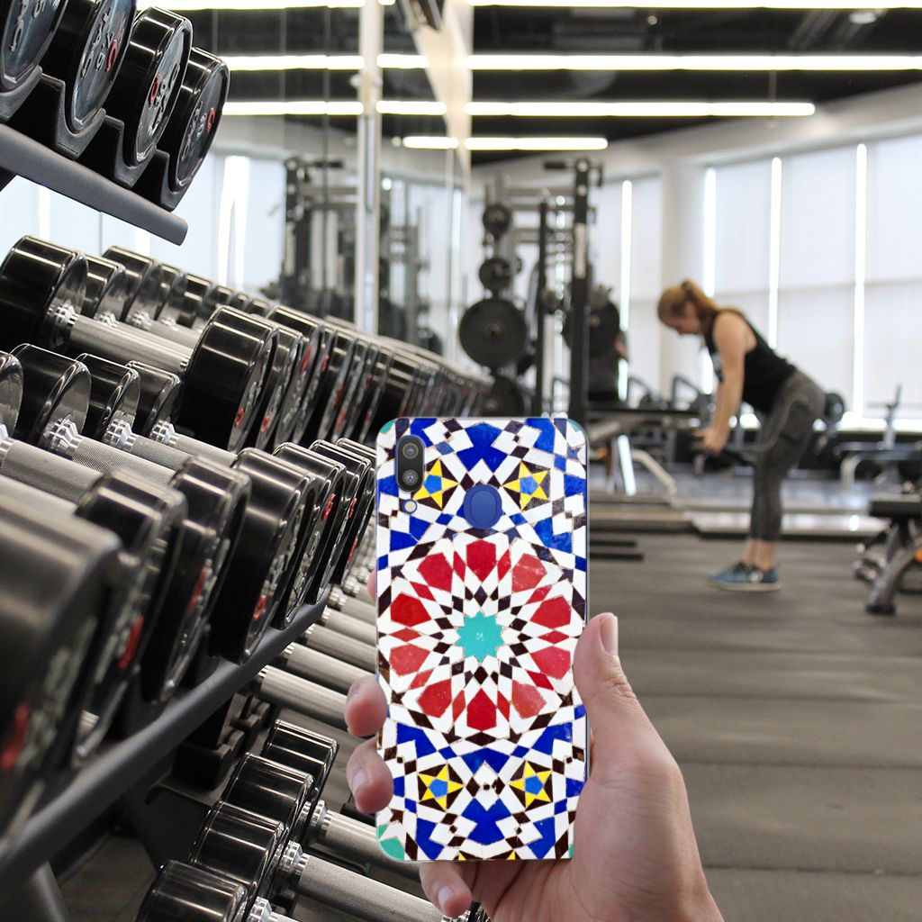 Samsung Galaxy M20 (Power) TPU Siliconen Hoesje Mozaïek