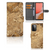 Samsung Galaxy A72 Bookcase Marmer Creme met luxe kunstleren afwerking en pasjeshouders