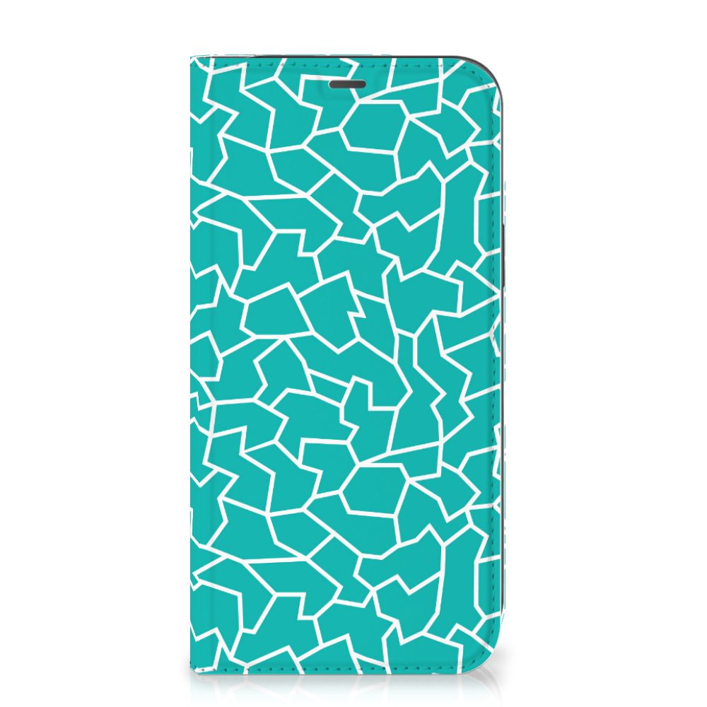 iPhone 12 Pro Max Bookcase Cracks Blue - B2C Telecom