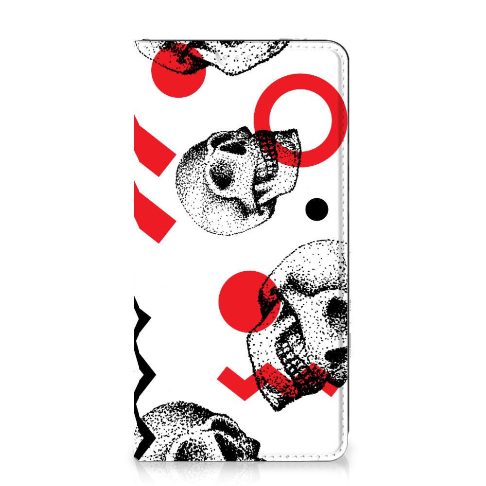Mobiel BookCase Samsung Galaxy S20 FE Skull Red - B2C Telecom