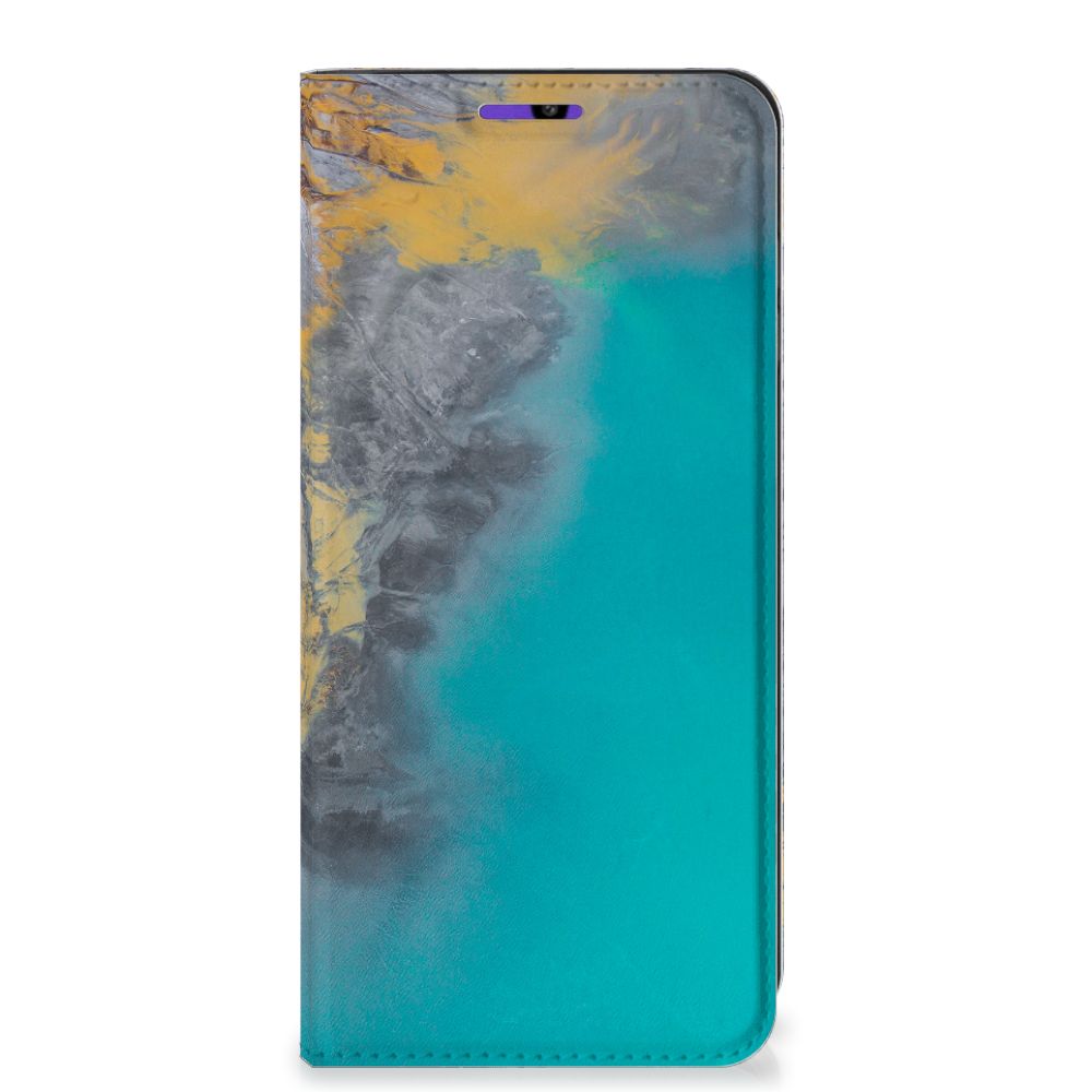 Samsung Galaxy A22 4G | M22 Standcase Marble Blue Gold - B2C Telecom