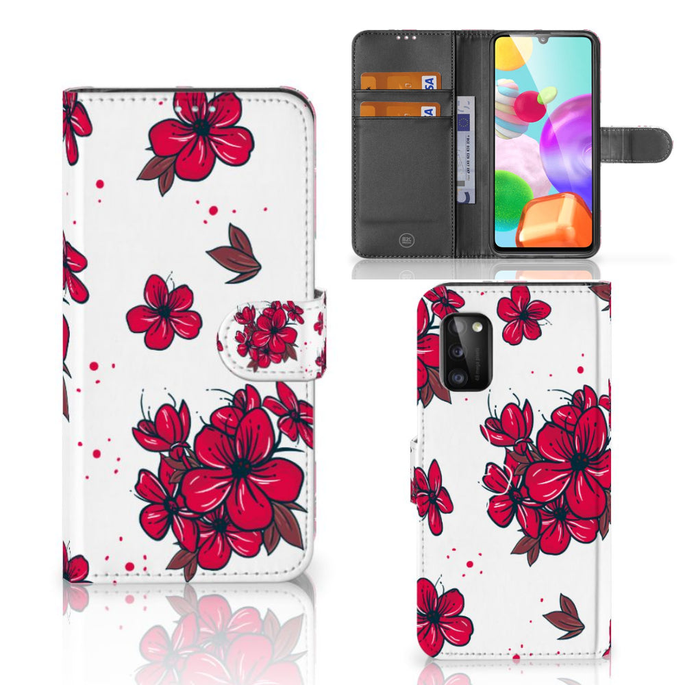 Samsung Galaxy A41 Hoesje Blossom Red