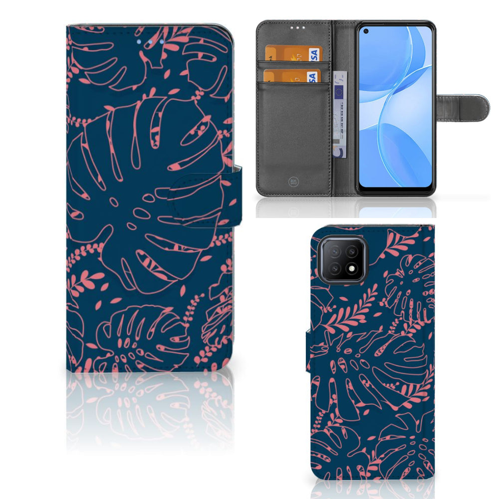 OPPO A73 5G Hoesje Palm Leaves