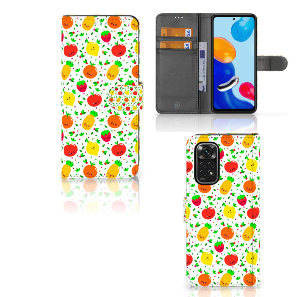 Xiaomi Redmi Note 11/11S Book Cover Fruits