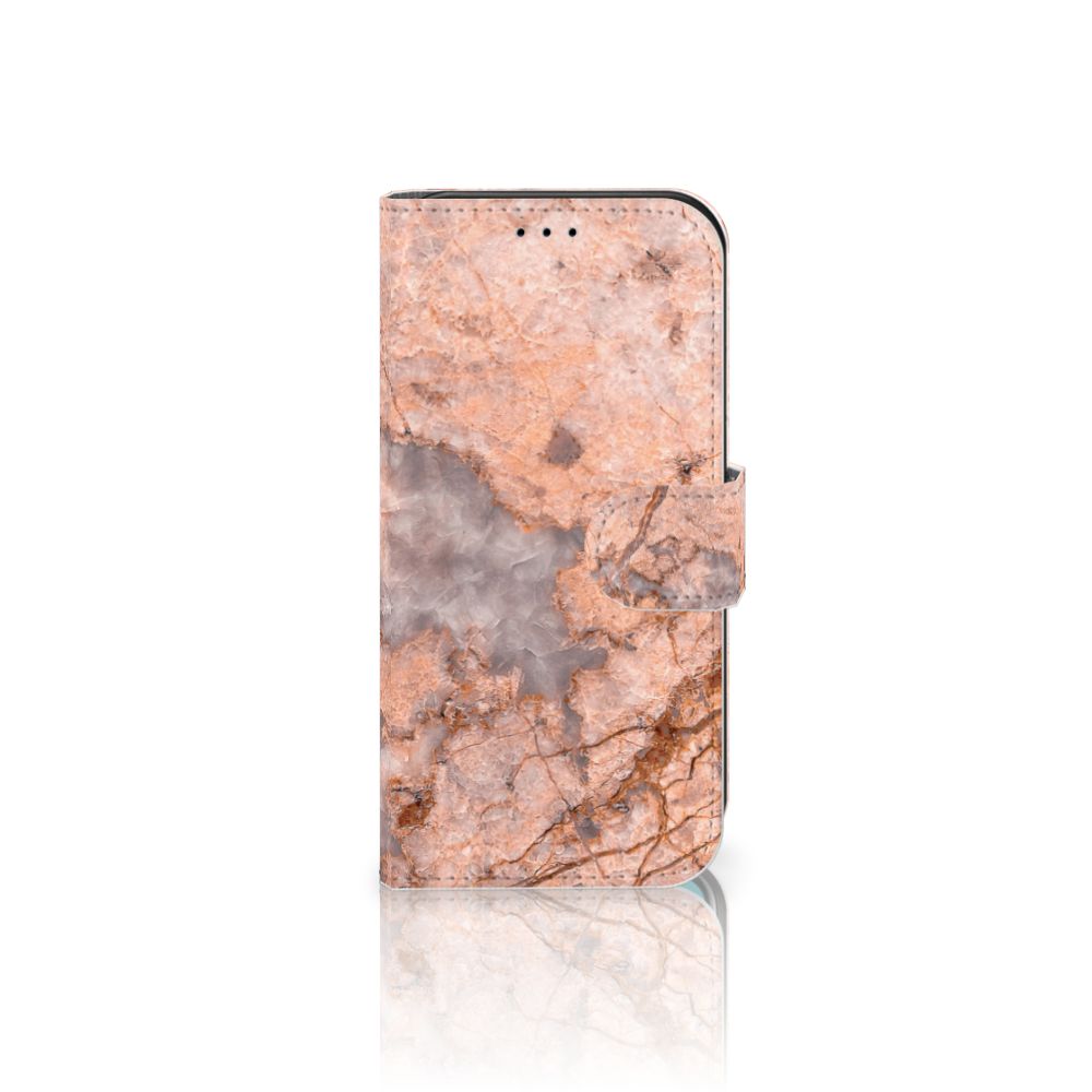 Apple iPhone 11 Pro Bookcase Marmer Oranje