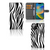 iPhone 14 Plus Telefoonhoesje met Pasjes Zebra 🦓 met ruimte voor 3 pasjes en zebraprint design