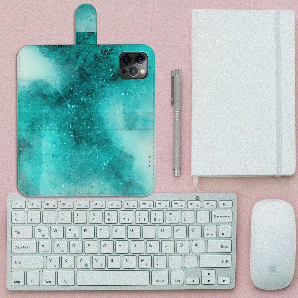 Hoesje Apple iPhone 12 Pro Max Painting Blue