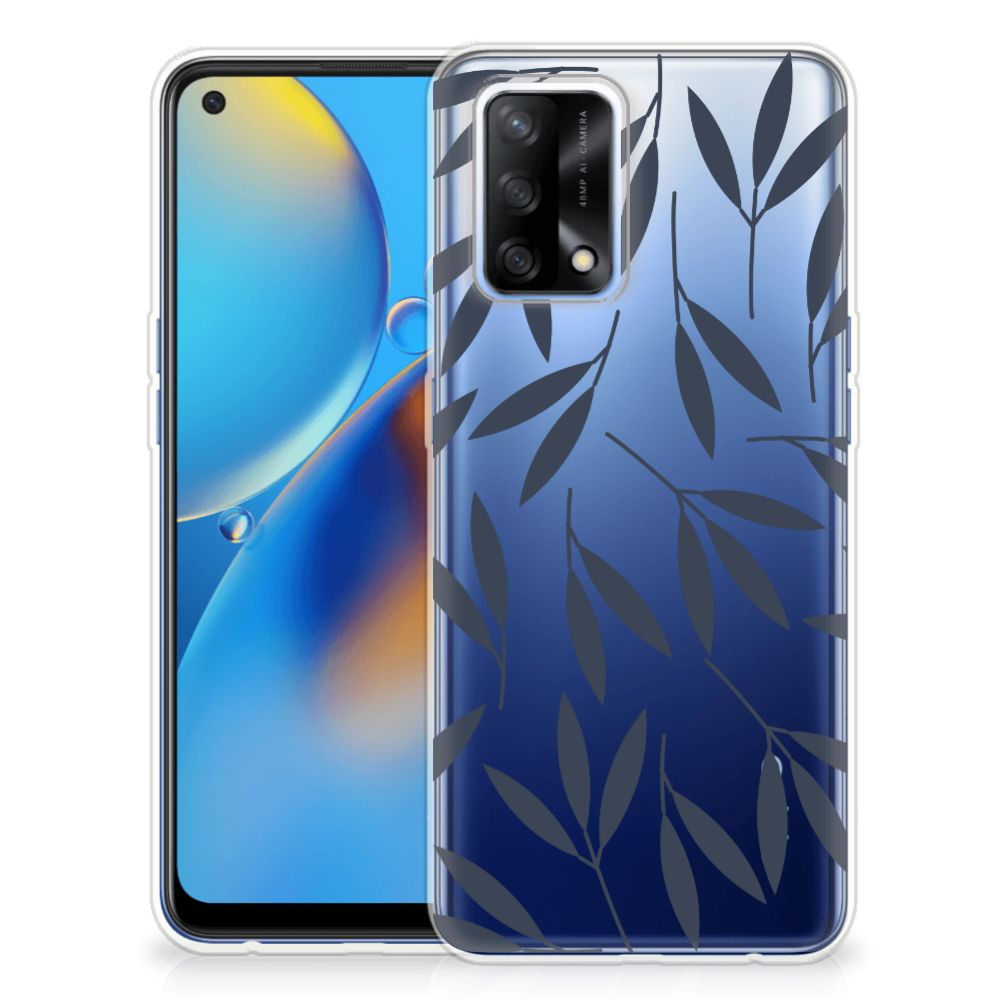 OPPO A74 4G TPU Case Leaves Blue B2C Telecom