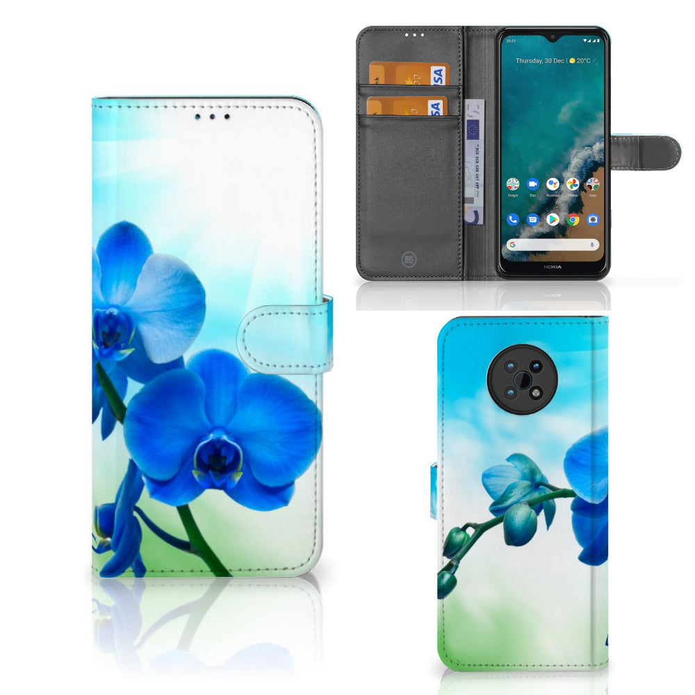 Nokia G50 Hoesje Orchidee Blauw - Cadeau voor je Moeder