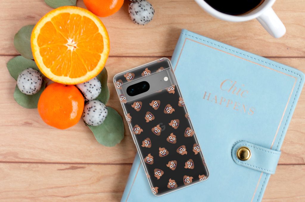 TPU bumper voor Google Pixel 7 Poep Emojis B2C Telecom