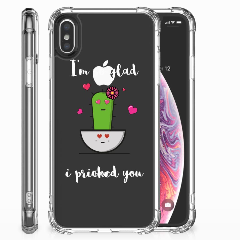 Apple iPhone X | Xs Stevig Bumper Hoesje Cactus Glad