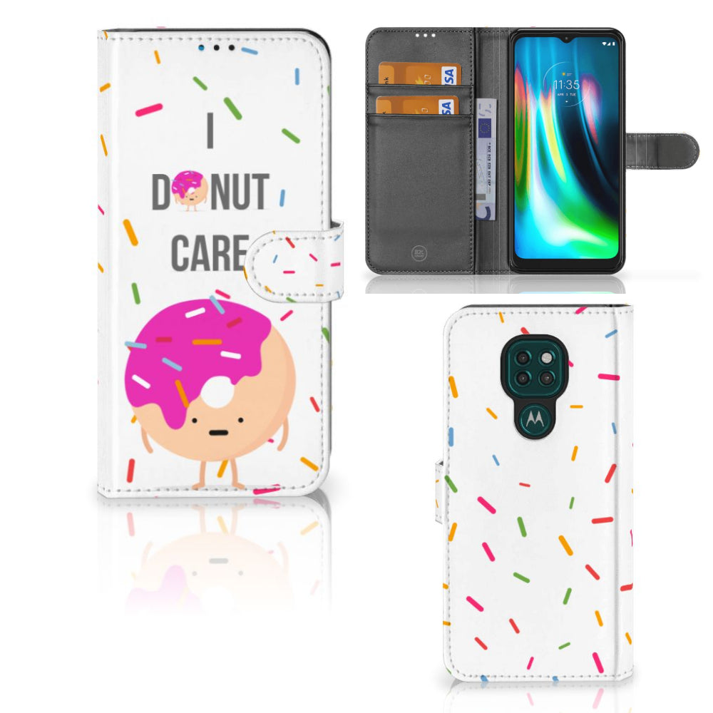 Motorola Moto G9 Play | E7 Plus Book Cover Donut Roze