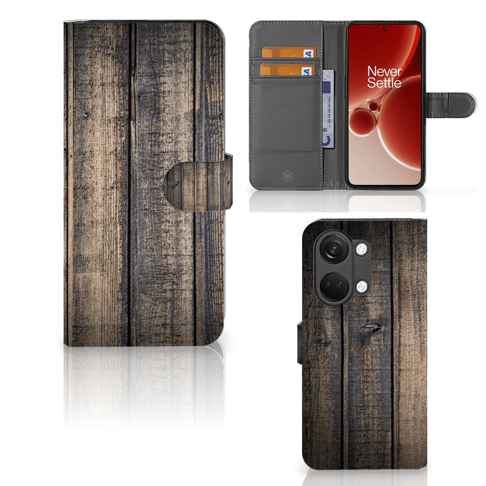 OnePlus Nord 3 Book Style Case Steigerhout