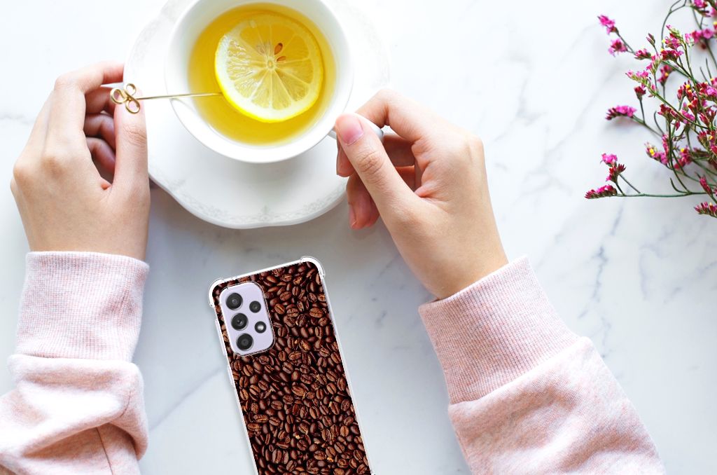 Samsung Galaxy A33 Beschermhoes Koffiebonen B2C Telecom
