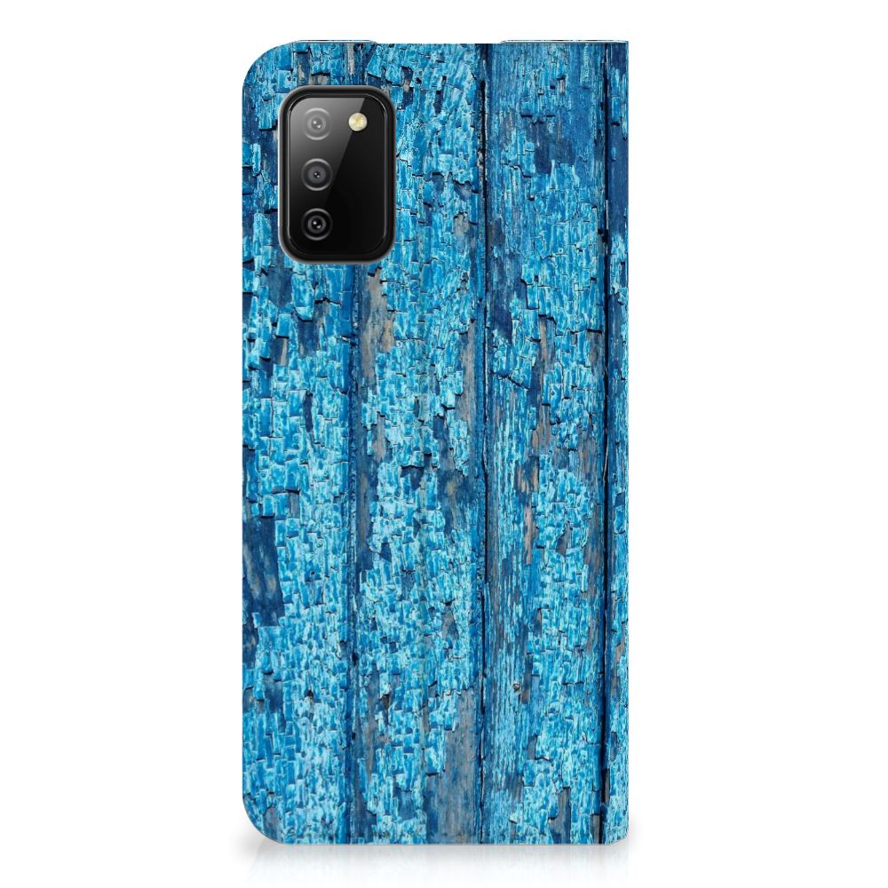 Samsung Galaxy M02s | A02s Book Wallet Case Wood Blue - B2C Telecom