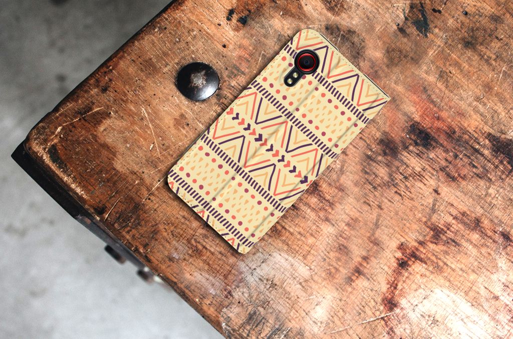 Samsung Galaxy Xcover 5 Hoesje met Magneet Aztec Yellow - B2C Telecom