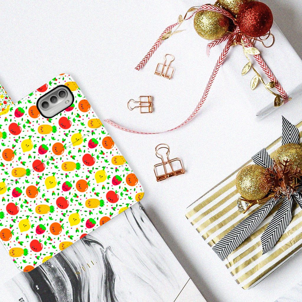 Motorola Moto G51 5G Book Cover Fruits