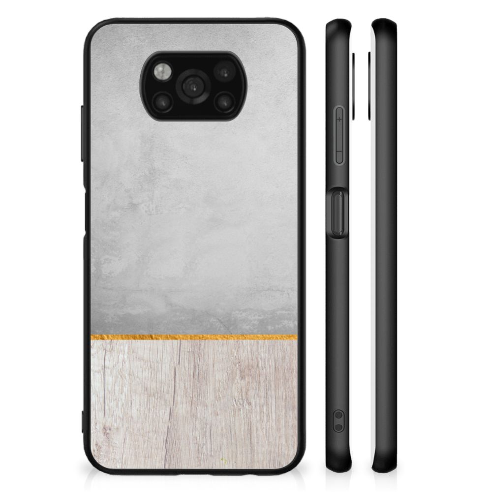 Xiaomi Poco X3 | X3 Pro Houten Print Telefoonhoesje Wood Concrete