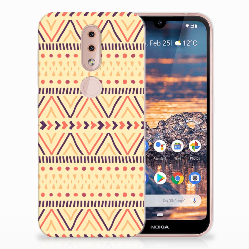 Nokia 4.2 TPU bumper Aztec Yellow