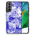 Telefoonhoesje Samsung Galaxy S21FE Angel Skull Blauw B2C Telecom