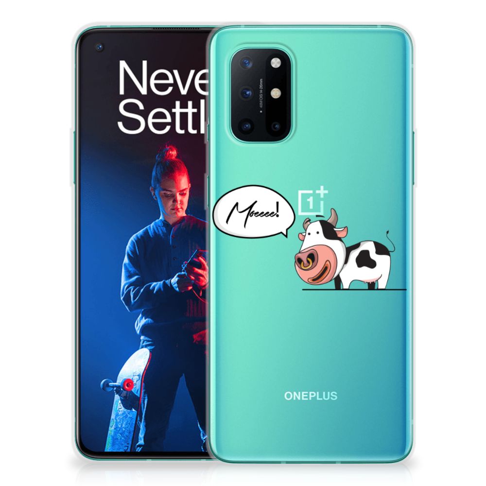 OnePlus 8T Telefoonhoesje met Naam Cow