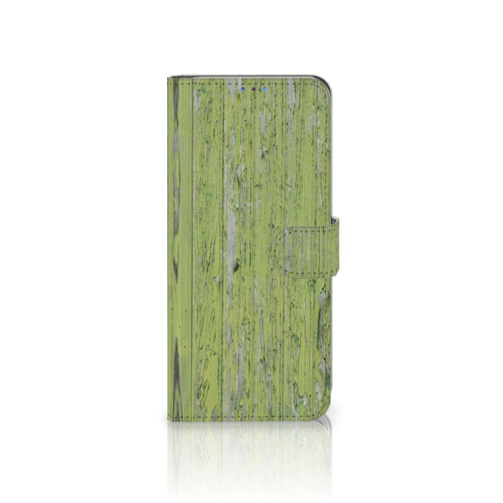 Motorola G8 Power Lite Book Style Case Green Wood