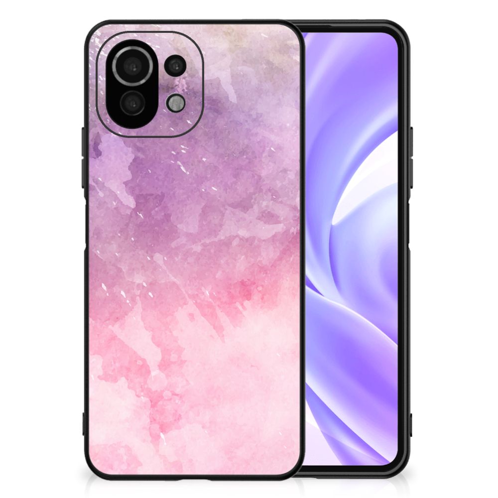 Kleurrijke Telefoonhoesje Xiaomi 11 Lite 5G NE | Mi 11 Lite Pink Purple Paint