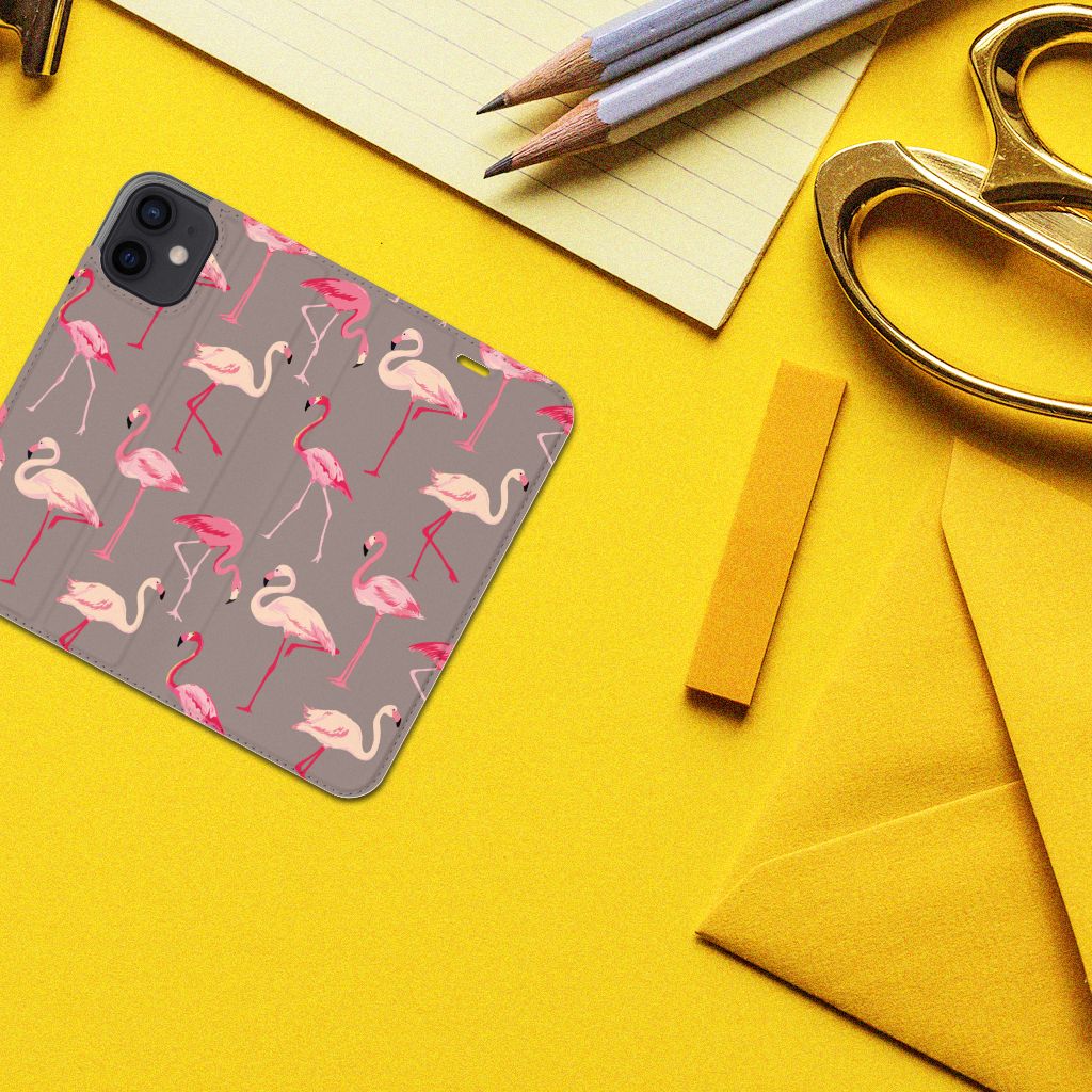 iPhone 12 Mini Hoesje maken Flamingo - B2C Telecom