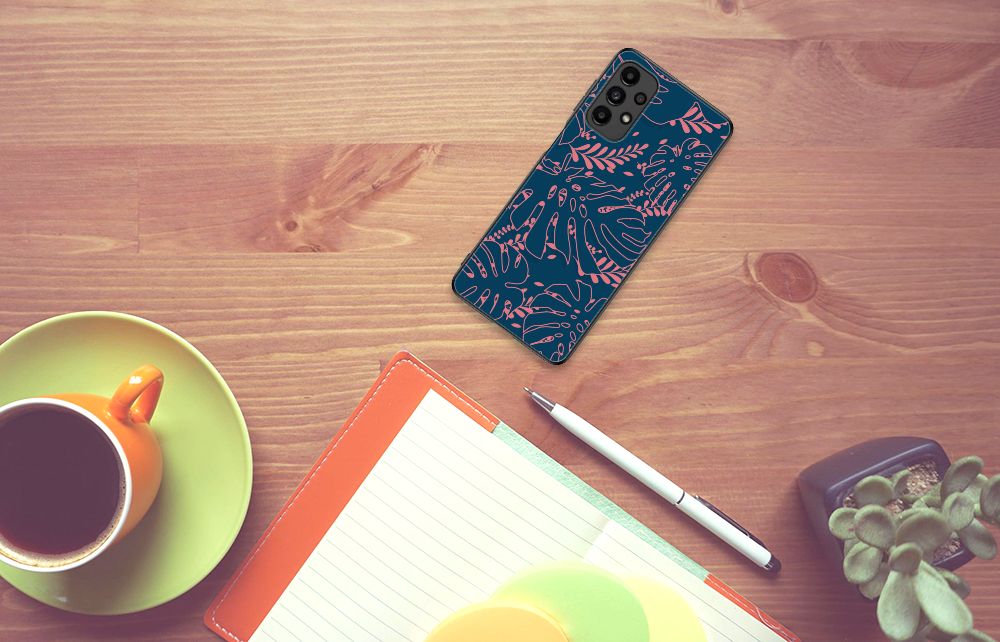 Samsung Galaxy A13 4G Bloemen Hoesje Palm Leaves B2C Telecom