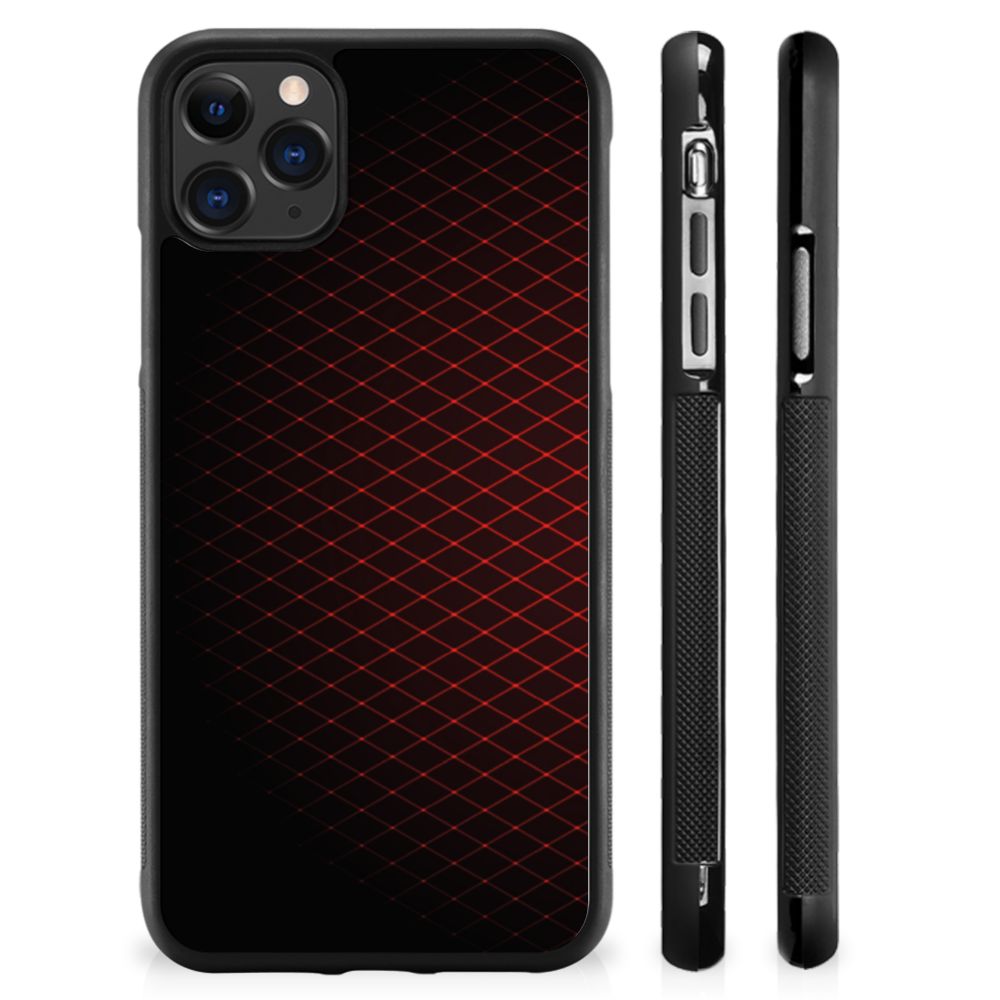 Apple iPhone 11 Pro Max Bumper Case Geruit Rood B2C Telecom