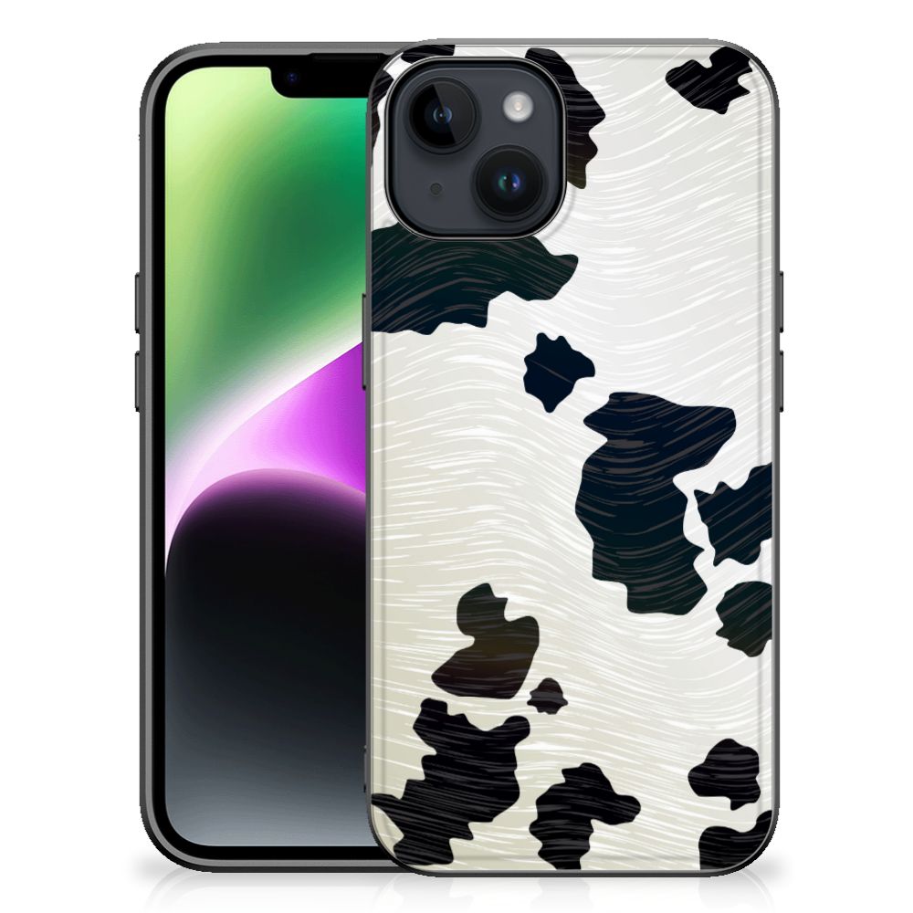 iPhone 15 Dierenprint Telefoonhoesje Koeienvlekken
