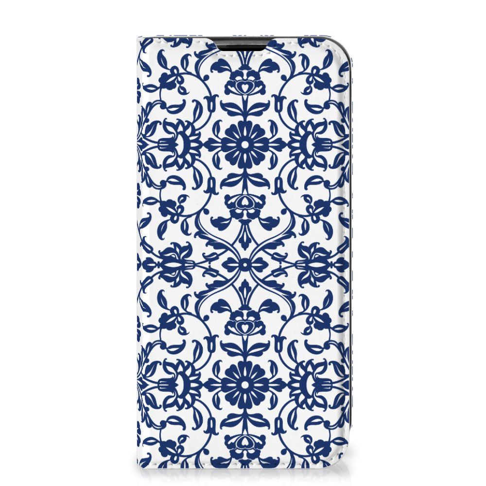 Huawei P40 Lite Smart Cover Flower Blue - B2C Telecom