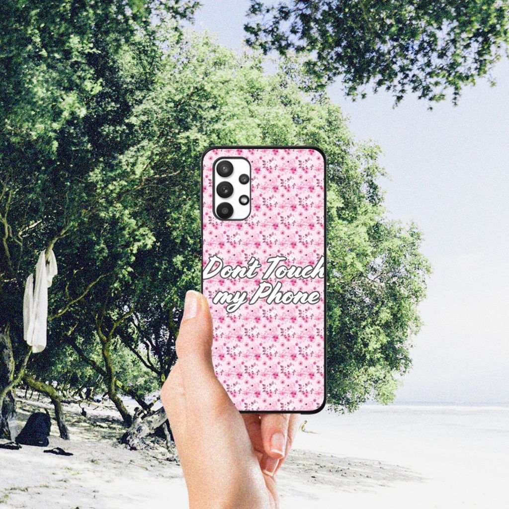 Samsung Galaxy A32 5G Telefoon Hoesje Flowers Pink DTMP B2C Telecom