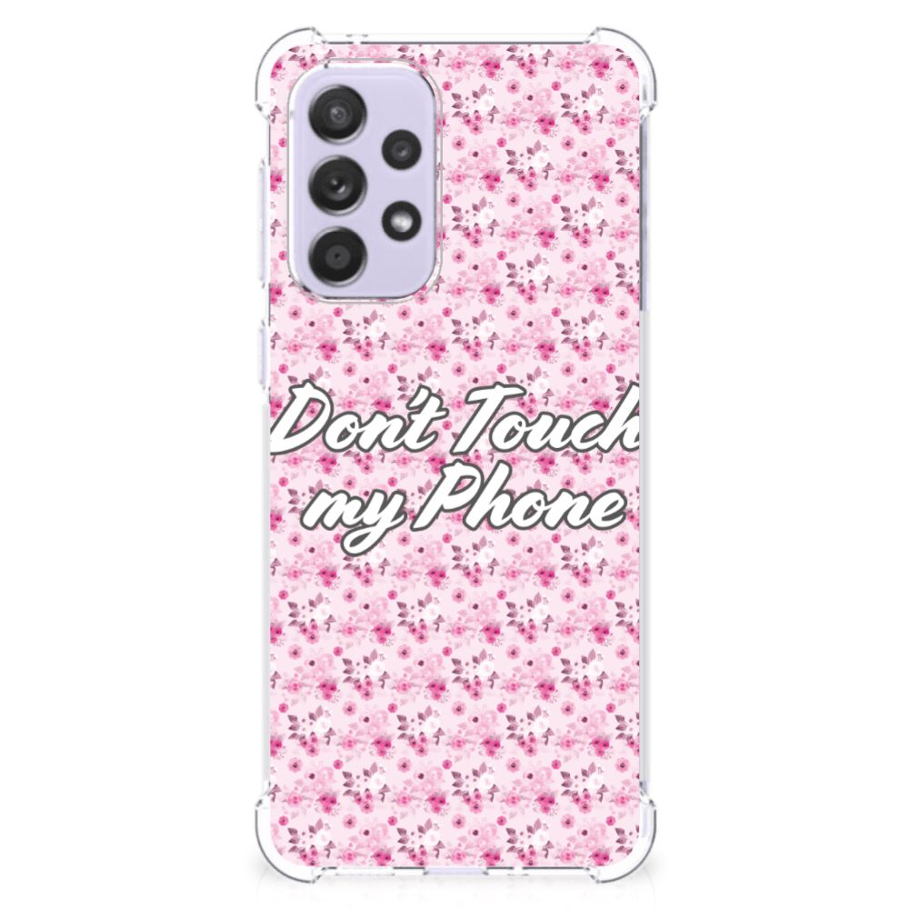 Samsung Galaxy A33 Anti Shock Case Flowers Pink DTMP B2C Telecom