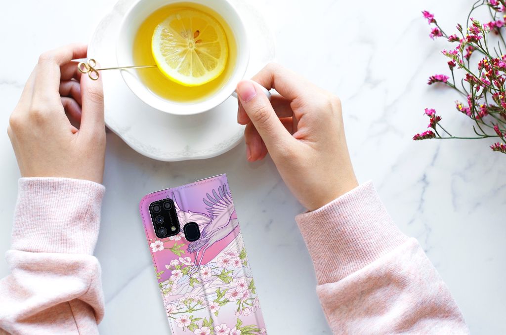 Samsung Galaxy M31 Hoesje maken Bird Flying - B2C Telecom