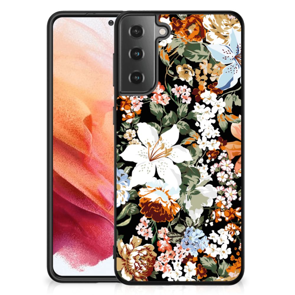 Bloemen Hoesje voor Samsung Galaxy S21 Dark Flowers