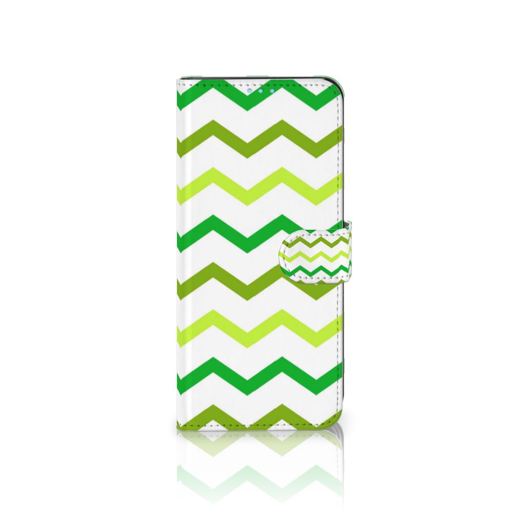 OPPO A72 | OPPO A52 Telefoon Hoesje Zigzag Groen
