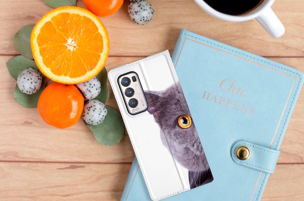 OPPO Find X3 Neo Hoesje maken Kat - B2C Telecom