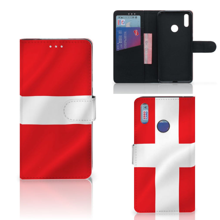 Huawei Y7 (2019) Bookstyle Case Denemarken