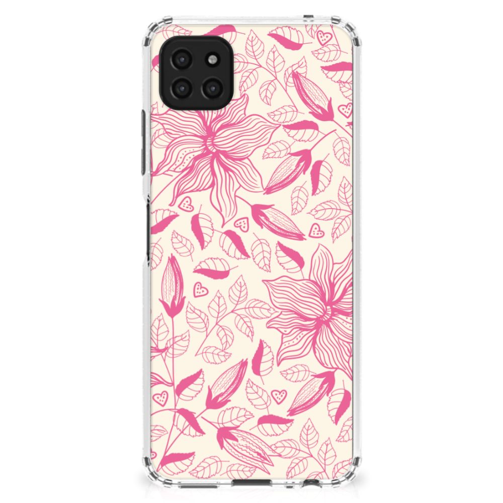 Samsung Galaxy A22 5G Case Pink Flowers B2C Telecom