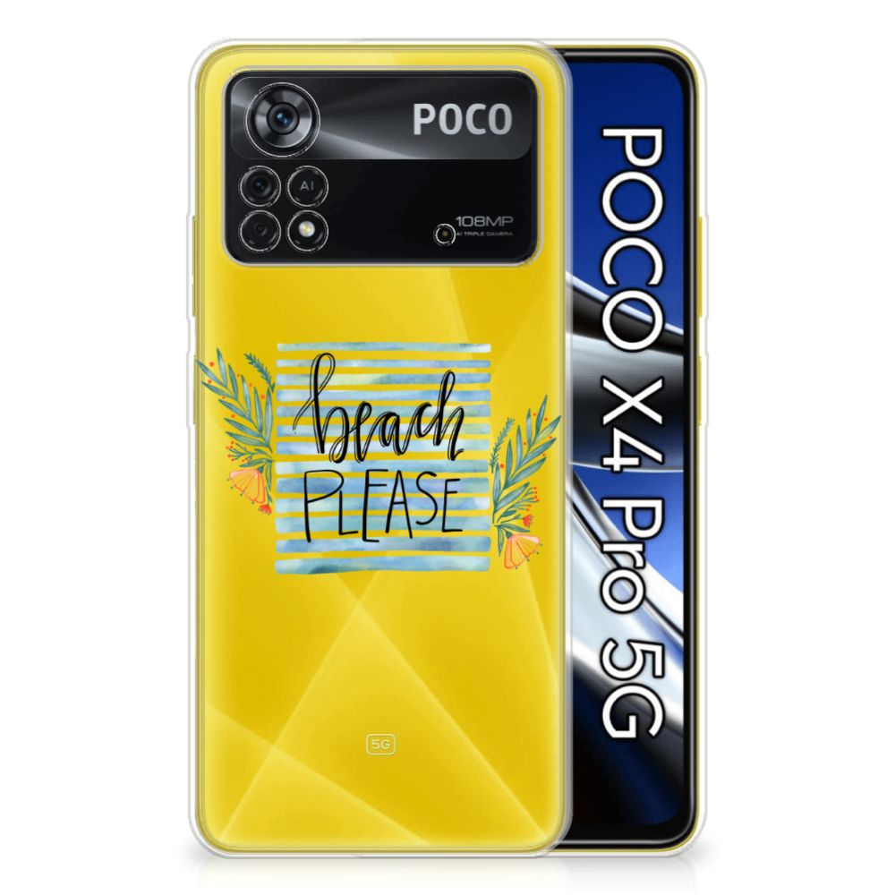 Xiaomi Poco X4 Pro 5G Telefoonhoesje met Naam Boho Beach B2C Telecom
