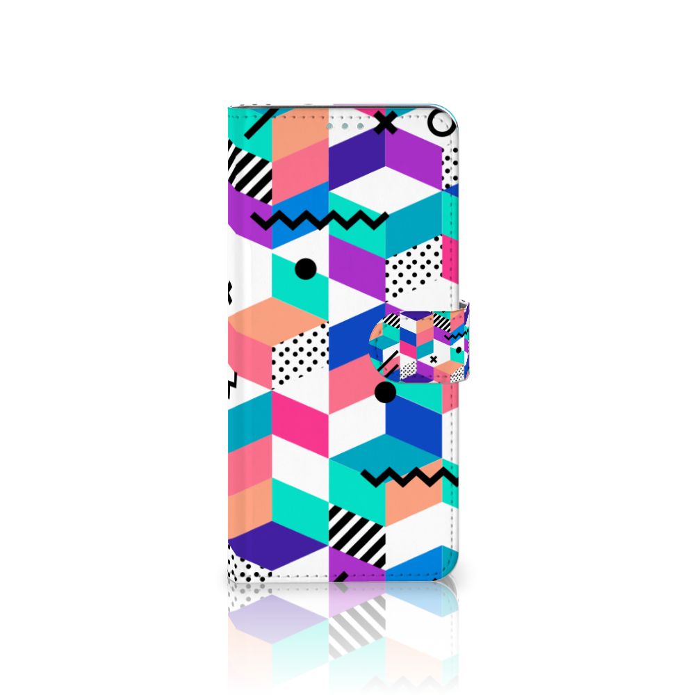 Nokia 3.4 Book Case Blokken Kleurrijk