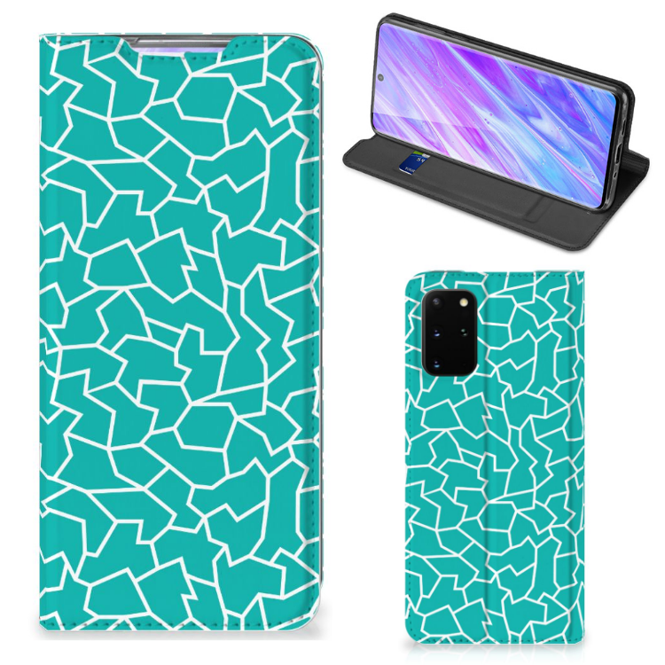 Samsung Galaxy S20 Plus Bookcase Cracks Blue - B2C Telecom