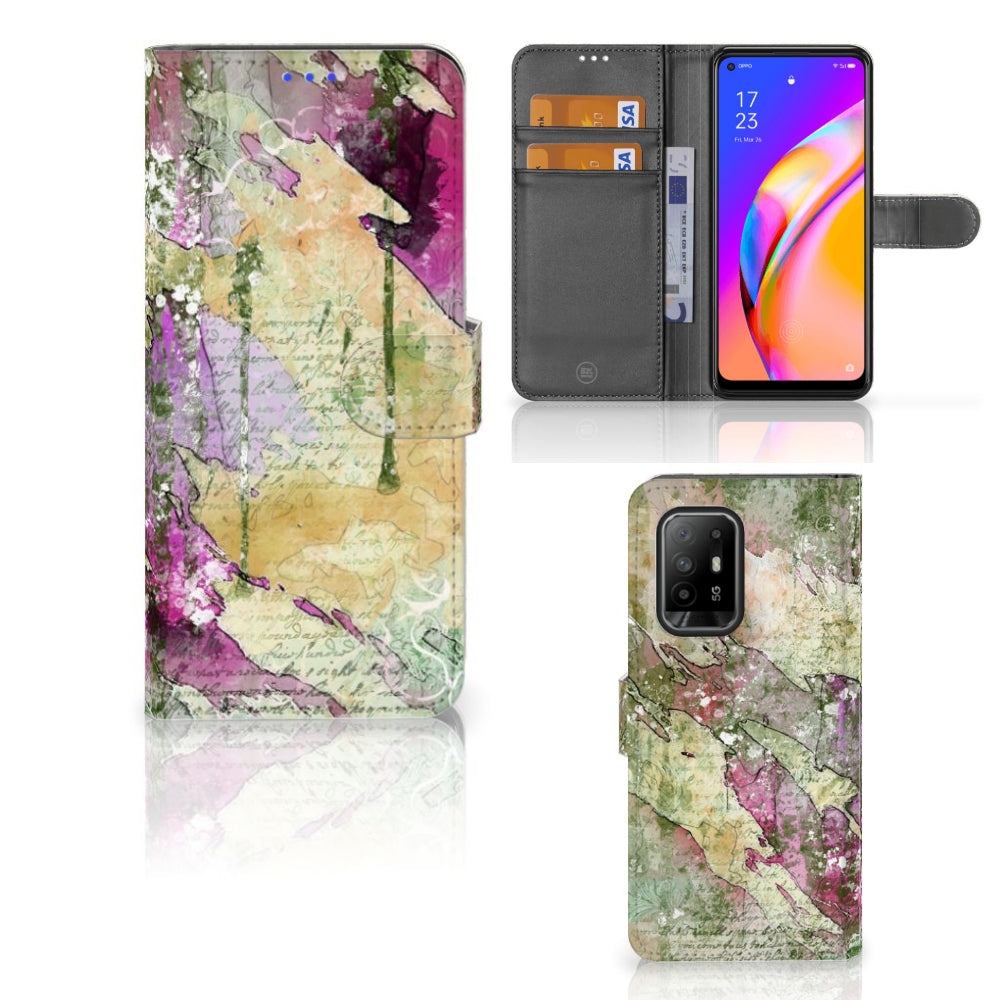 Hoesje OPPO Reno5 Z | A94 5G Letter Painting